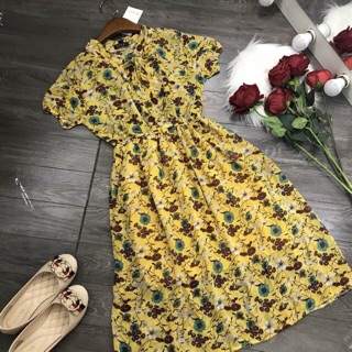 Đầm hoa voan