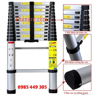 Thang nhôm rút đơn Nikita công nghệ Nhật Bản cao 2,6m