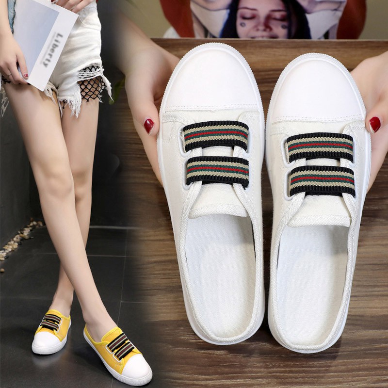 Giày sneaker nữ đế bệt chống trượt