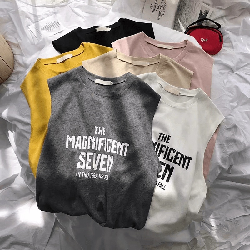 Áo Thun Form Rộng Sát nách Seven - CLITUS FASHION