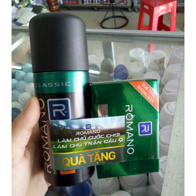 Xịt khử mùi Romano quà tặng 150ml