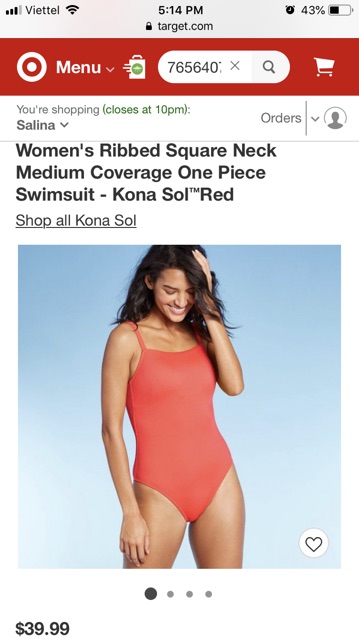 Bộ bơi, áo bơi 1 mảnh Monokini Square Neck, hàng xuất xịn | BigBuy360 - bigbuy360.vn