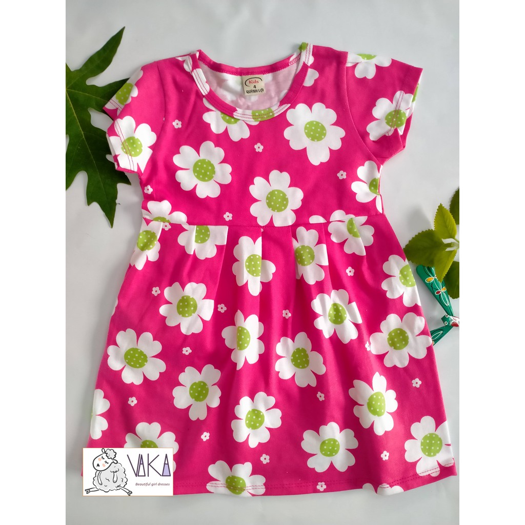 🌸Đầm váy thun cho bé gái dễ thương- từ 2-8 tuổi - B21H