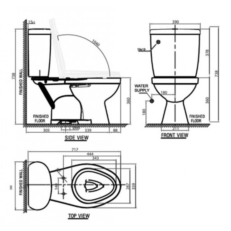 Bồn Cầu American Standard VF-2395