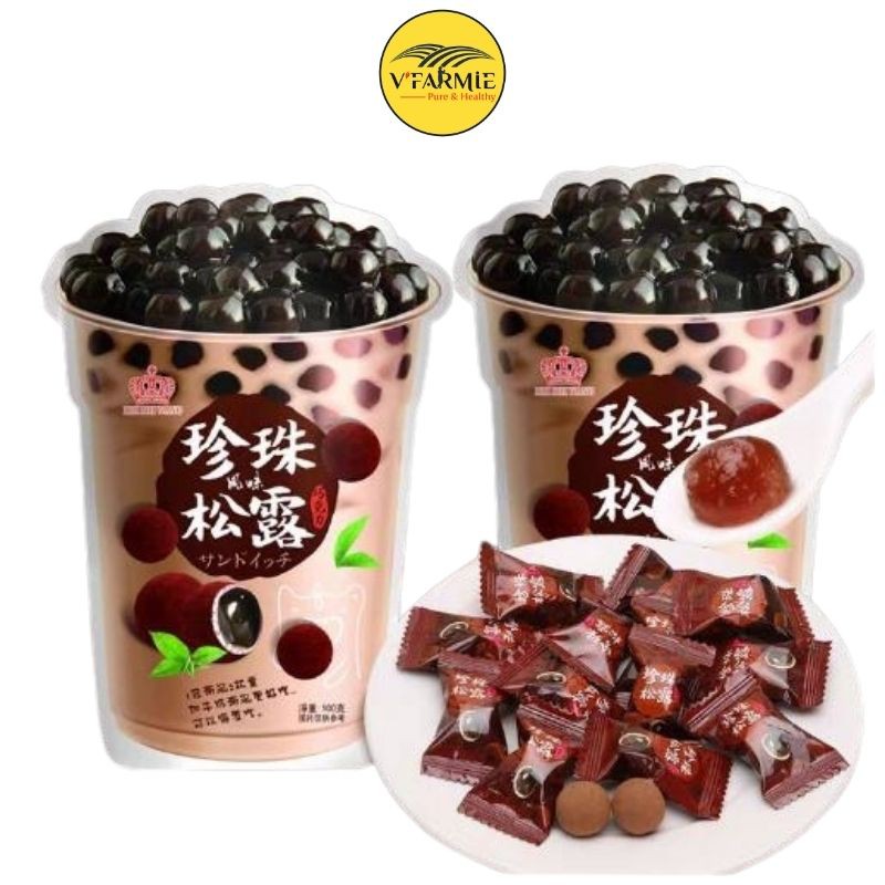 1 gói kẹo trà sữa trân châu đường đen Đài Loan