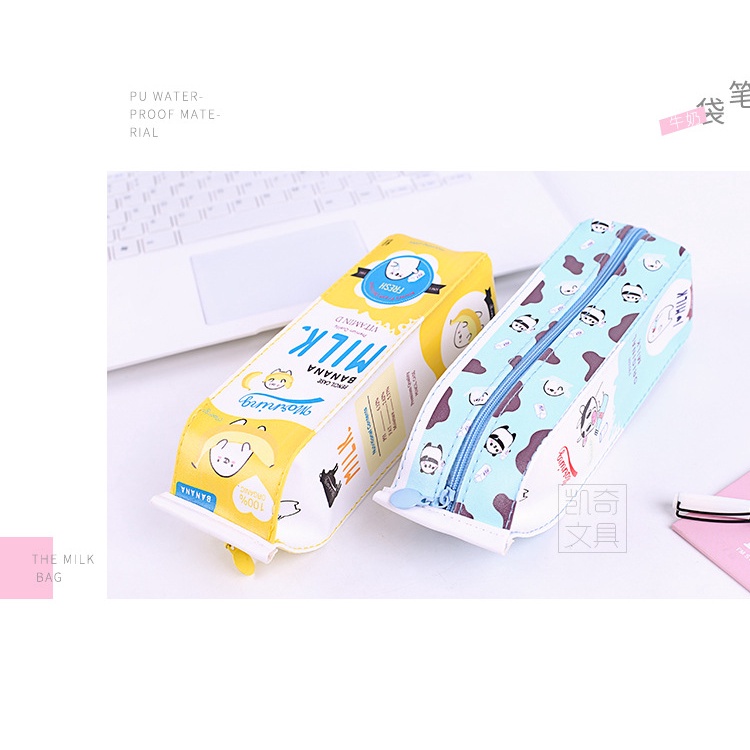 Y&amp;X Hộp đựng bút hình hộp sữa to nhiều màu sắc siêu cute dễ thương