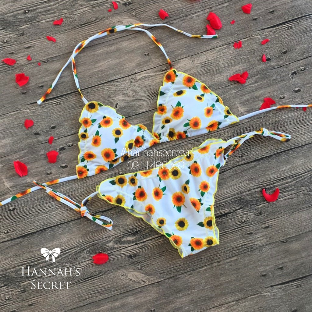 [ Ảnh thật ] Bikibi viền bèo hoa cúc siêu xinh | BigBuy360 - bigbuy360.vn