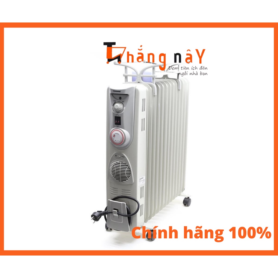Máy sưởi dầu Tiross TS926-1 (TS-926-1) - 13 thanh sưởi. có hẹn giờ, thổi gió - hàng chính hãng