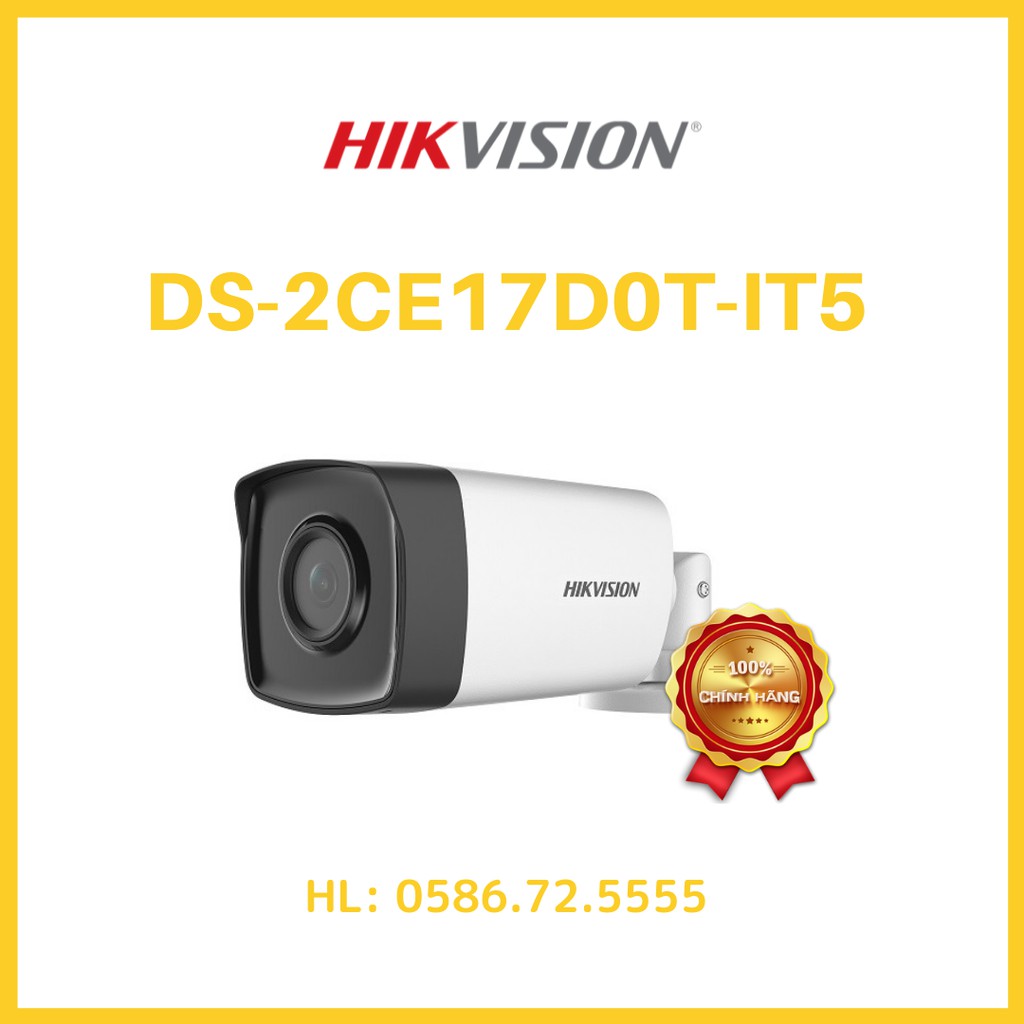 Camera HD-TVI hồng ngoại 2.0 Megapixel HIKVISION DS-2CE17D0T-IT5