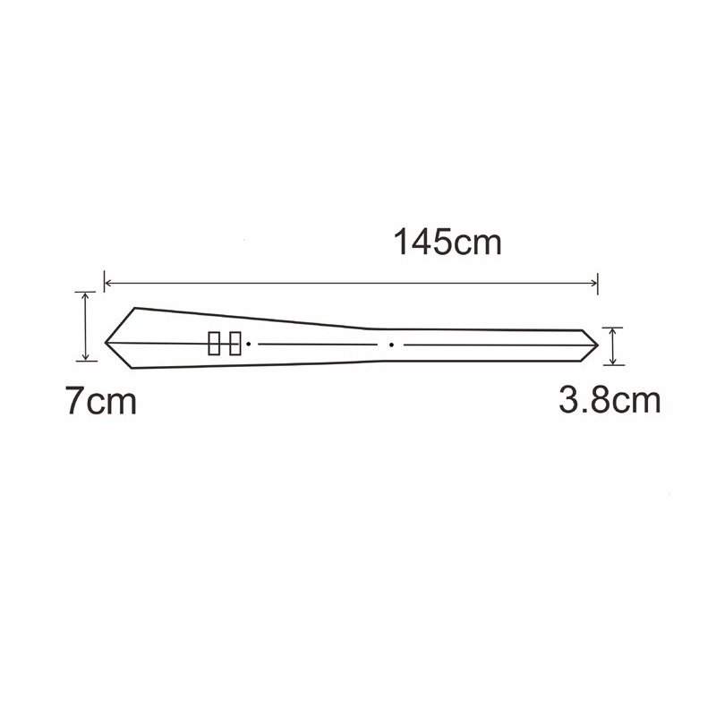 Cà vạt 7cm màu trơn phong cách công sở dành cho nam