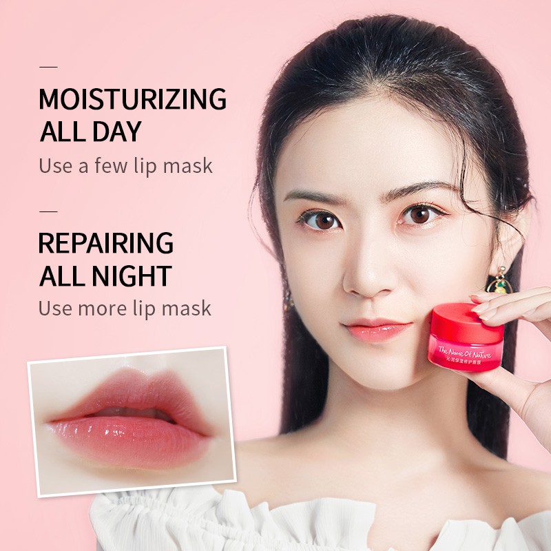 Fenyi Strawberry Lip Mask Reduce Fine Lines Lip Care 20g