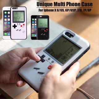 Ốp lưng iPhone thoại phong cách máy chơi game Tetris cho iPhone 11 11 Pro MAX X XS XR 6/6s 7 8P