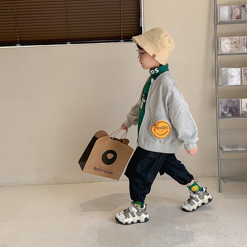 Áo khoác cho bé form rộng Magickids chất nỉ da cá túi hộp độc đáo Quần áo trẻ em thu đông mẫu mới 2022 AO22053