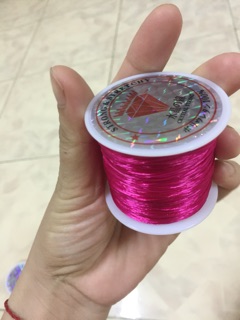 Cuộn cước lụa màu hồng co giãn