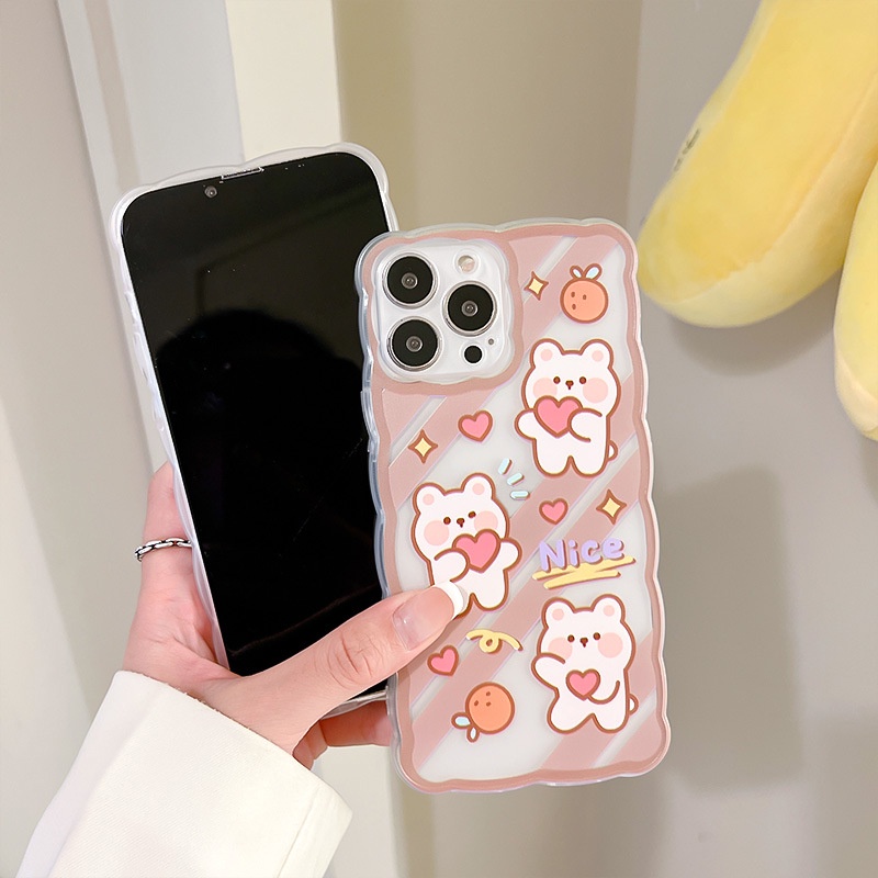 Ốp Điện Thoại Họa Tiết Hoạt Hình Dễ Thương Cho iPhone 13Pro 11 12pro 6 7 8 plus XS-14