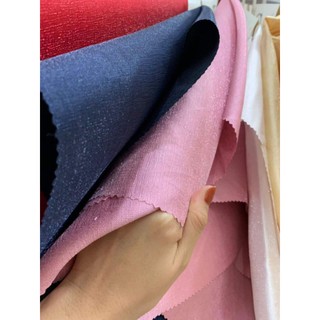 Vải tafta nhũ đủ màu