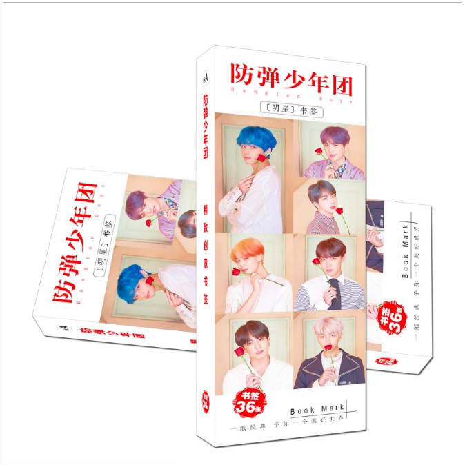 Card book mark in hình Bangtan