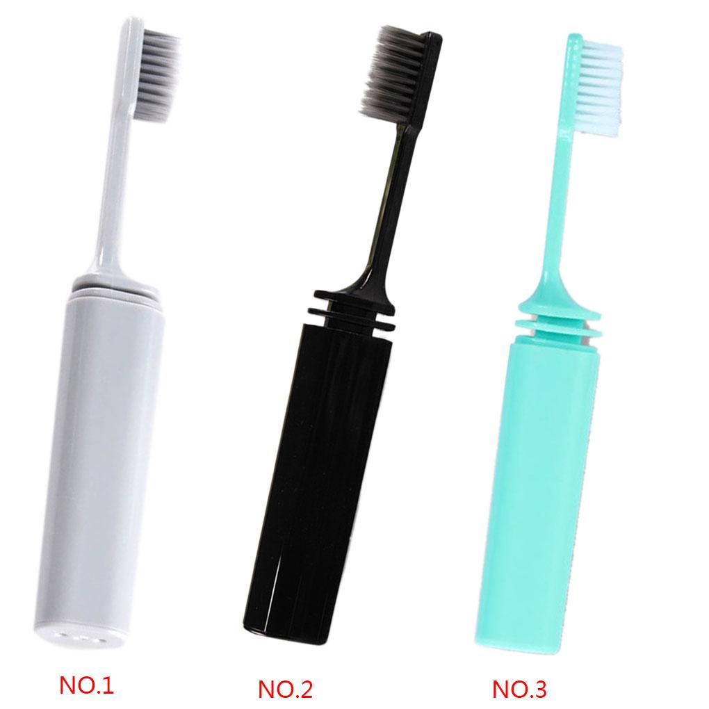 Set 2 Bàn Chải Đánh Răng Mềm Mại Có Thể Gấp Lại Dùng Một Lần