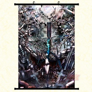 Poster vải anime Black Rock Shooter 30x45 tranh vải