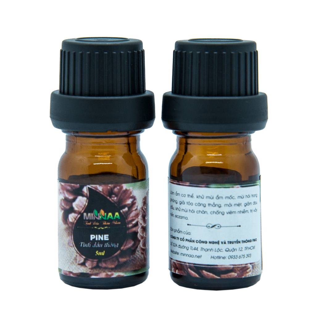 Tinh dầu nguyên chất gỗ thông Minnaa 5ml nhập khẩu Ấn Độ
