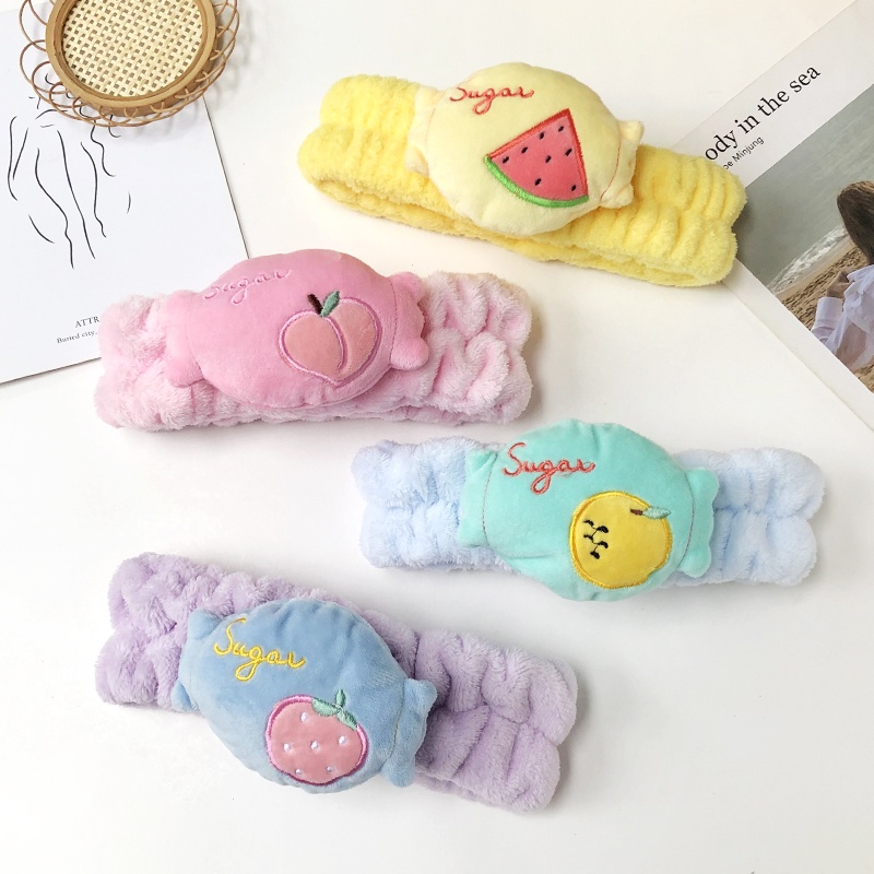 Băng Đô Rửa Mặt Hình Trái Cây Dễ Thương Phong Cách Hàn Quốc