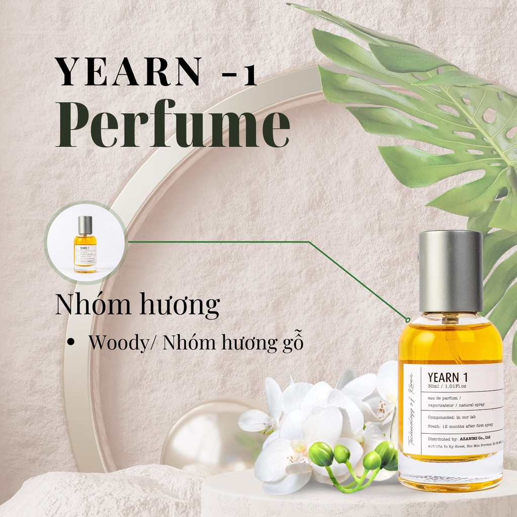 Nước hoa nam nữ Dầu thơm Unisex Chính Hãng Azanmi 50 Ml
