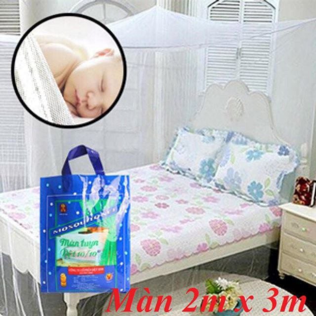 Màn tuyn trắng 10/10 kích thước 2m x 3m
