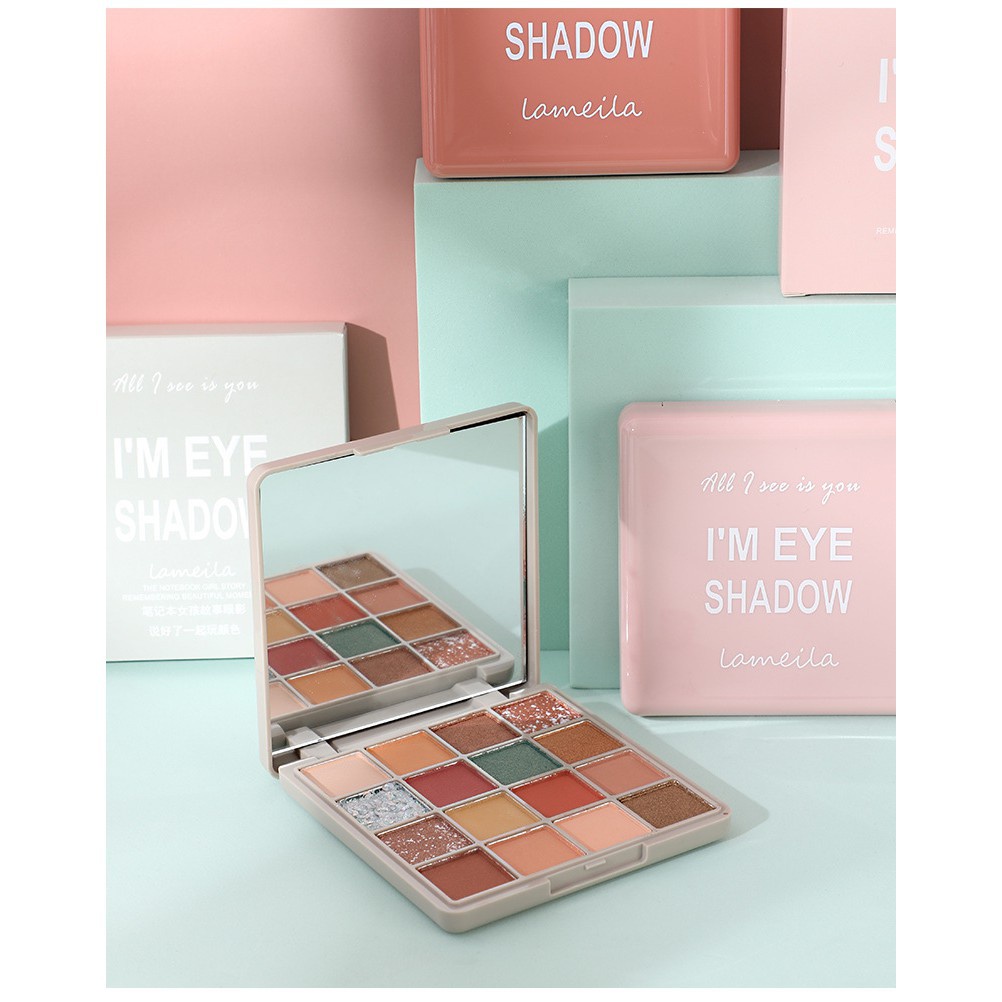 Bảng phấn mắt Lameila Eye Shadow 16 ô bền màu lâu trôi Neity LPM1