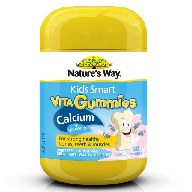 Nature’s Way Kids Smart Vita Gummies Calcium + Vitamin D 60v