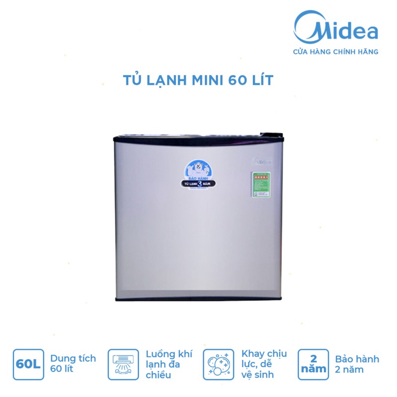 Tủ lạnh Midea HF-65TTY 60 Lít (Thiết kế cao cấp, phù hợp làm Mini Bar) - Hàng chính hãng bảo hành điện tử 2 năm
