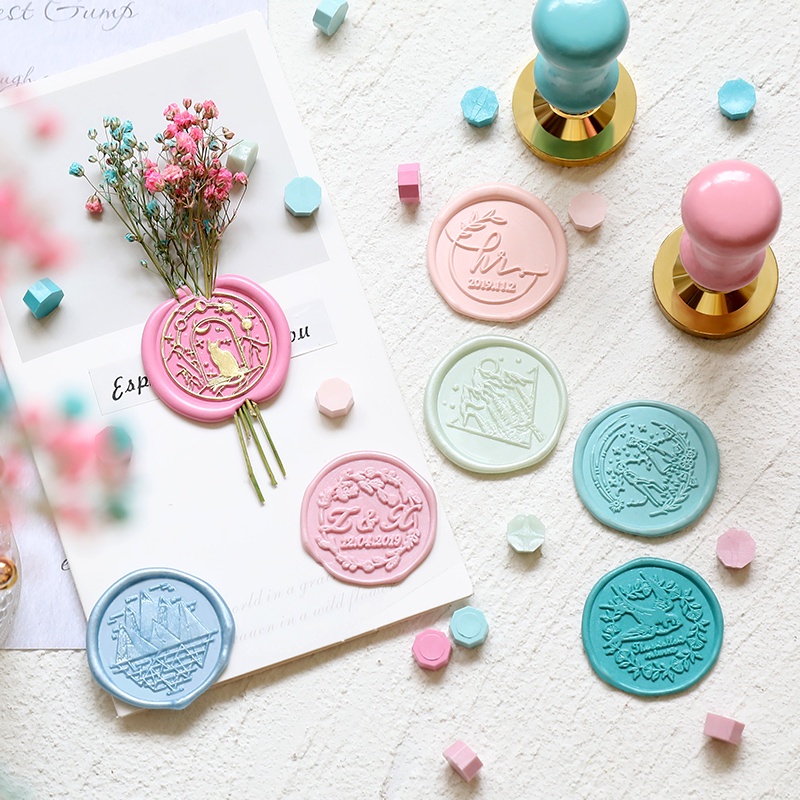 Stitchintime 50 màu hạt sáp ngọc trai 160 hạt sáp niêm phong sáp niêm phong