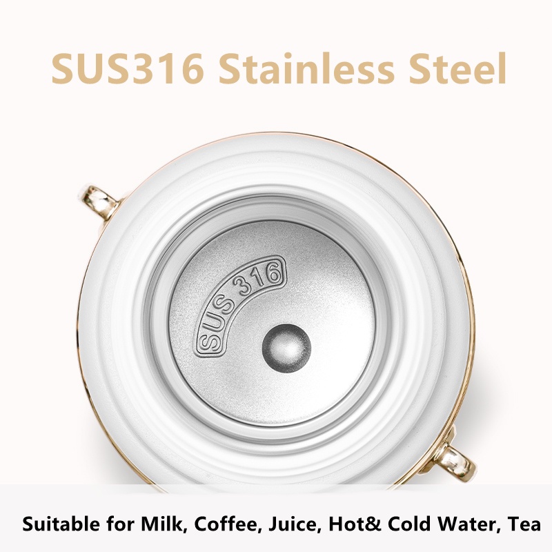 Bình Nước Giữ Nhiệt Bằng Thép Không Gỉ SUS316 Kèm Ống Hút Và Vỏ Bọc Dung Tích 550ml / 700ml MLH9061