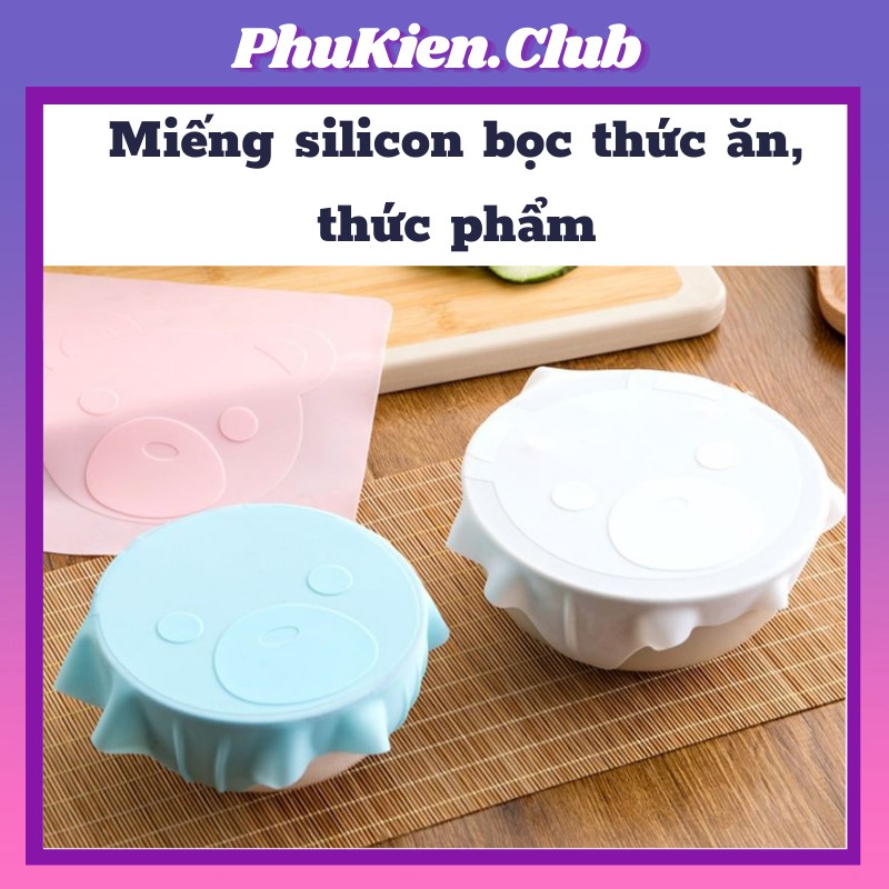 Miếng silicon bọc thức ăn , thực phẩm ✔️ rửa sạch và dùng lại được mãi mãi ✔️ Hàng độc và Hot