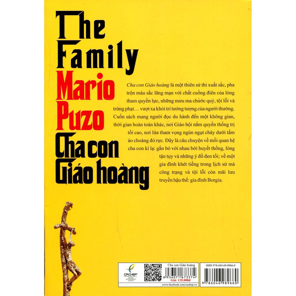 Sách - Cha Con Giáo Hoàng (Mario Puzo) Tặng Post Card Danh Ngôn