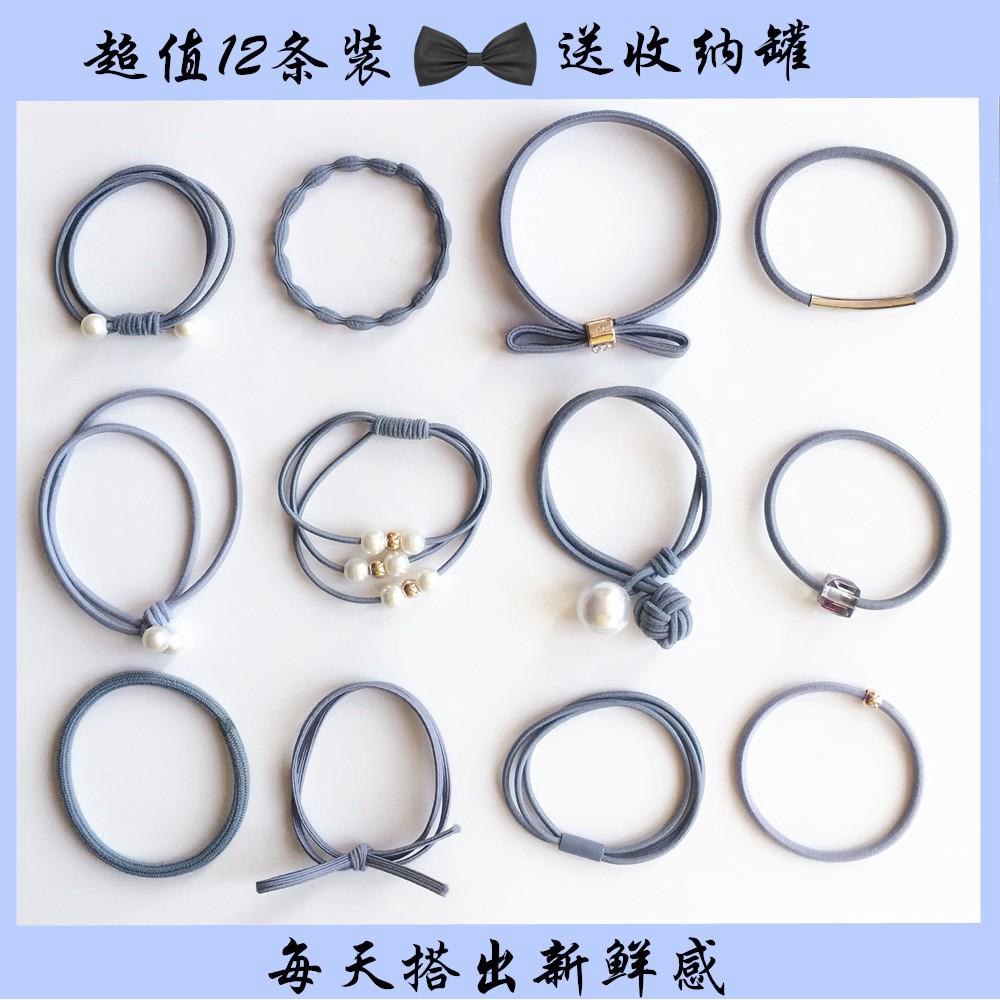 12 Dây buộc tóc nhiều màu sắc phong cách Hàn Quốc
