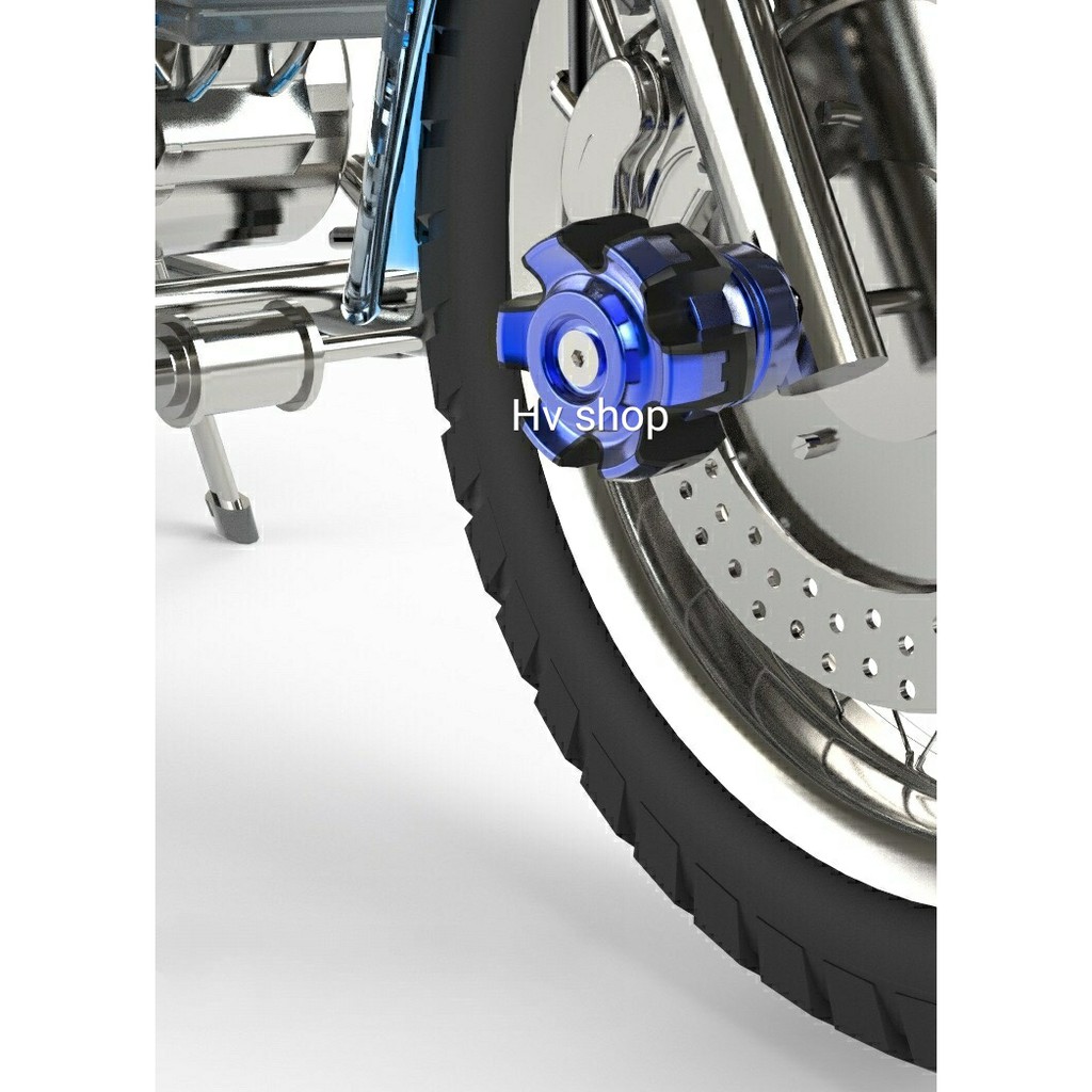 Gu chong do xe may hv shop bộ 2 gù chống đổ trước moto HV 9 cao cấp