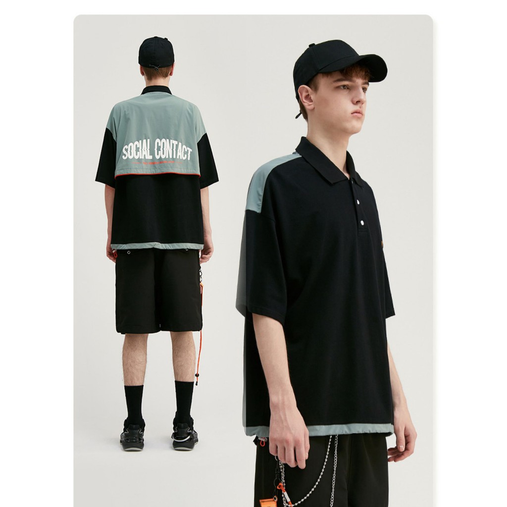 Áo polo unisex form rộng inflation thời trang cao cấp | BigBuy360 - bigbuy360.vn