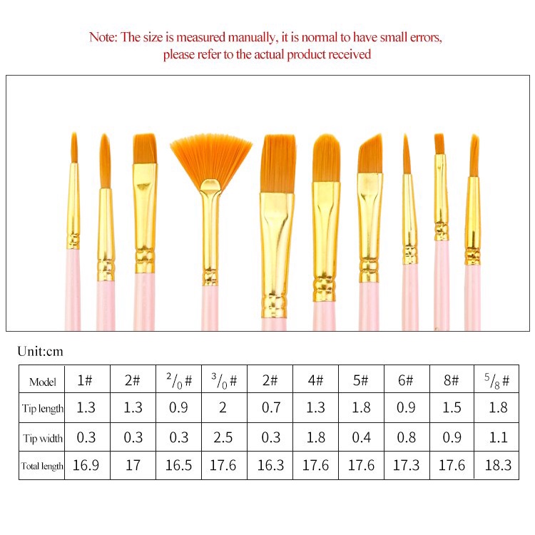 Bộ 12 Cọ Vẽ Tranh Màu Nước / Dầu / Màu Nước Giorgione Bằng Acrylic