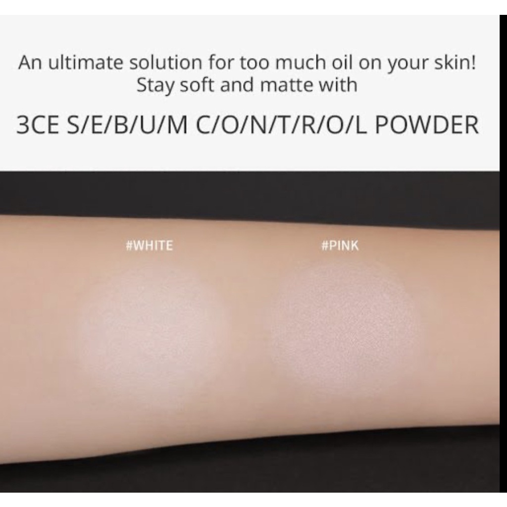 PHẤN PHỦ [3CE] BLUR SEBUM POWDER #WHITE