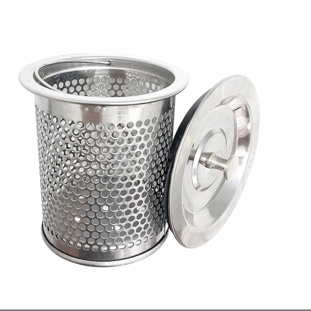 Sọt rác bồn rửa bát, giỏ sọt rác, nắp sọt rác bồn rửa bát inox