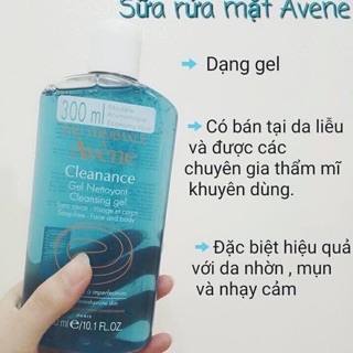 Sữa rửa mặt Avene Pháp