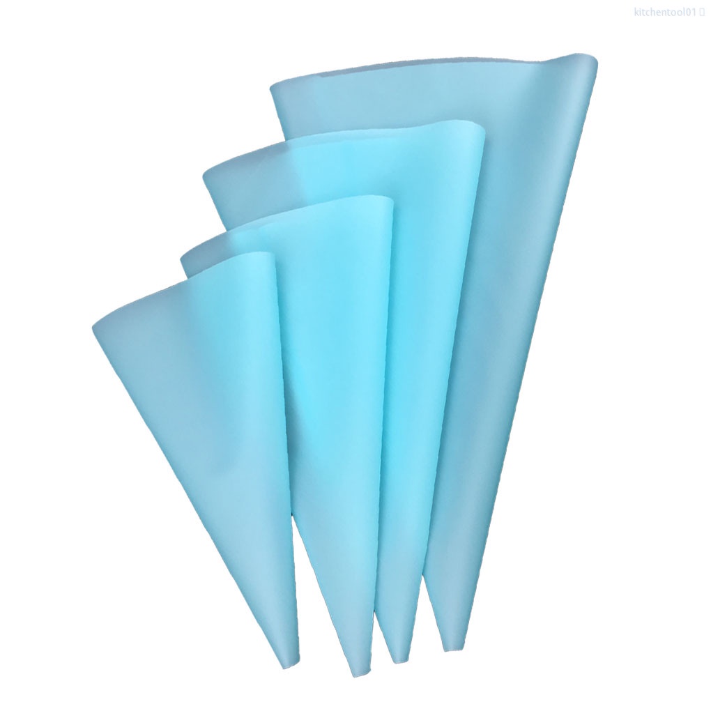Set 4 túi bắt bông kem 4 kích cỡ bằng eva có thể tái sử dụng cho trang trí bánh cupcake/ bánh quy/ bánh kem trong nhà