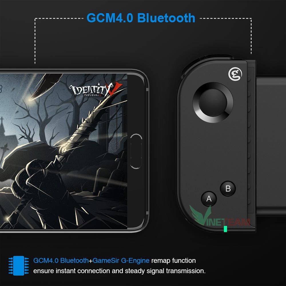 Tay cầm chơi game một bên Bluetooth Gamesir T6 cho Android, iOs iPhone chơi Liên quân, Pubg Mobile -dc3657