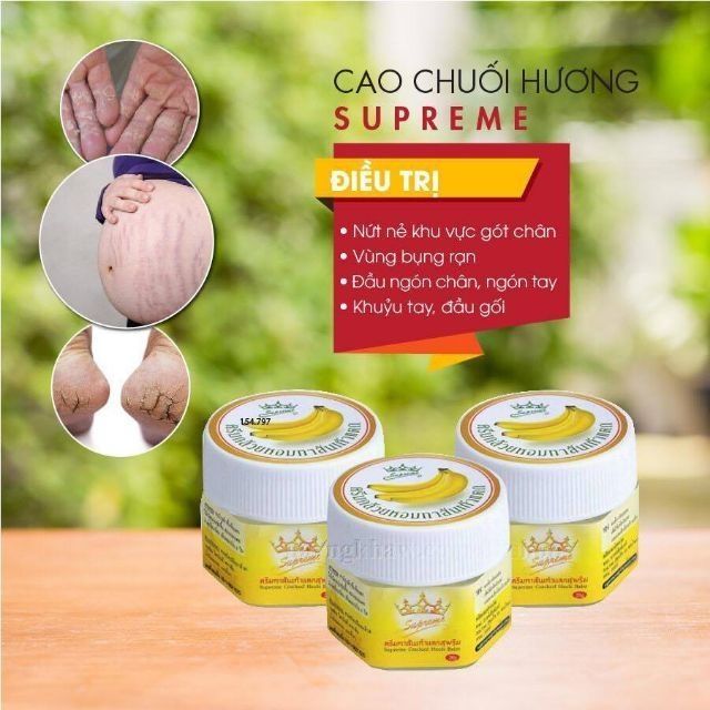 Kem chuối bôi nứt gót chân