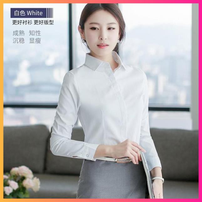 Áo Sơ Mi Nữ Dài Tay, Sơ Mi Trắng Công Sở Dáng Chiết Eo Cực Đẹp, Chất Vải Kate Mềm Đẹp Form Chuẩn Moon.My | BigBuy360 - bigbuy360.vn
