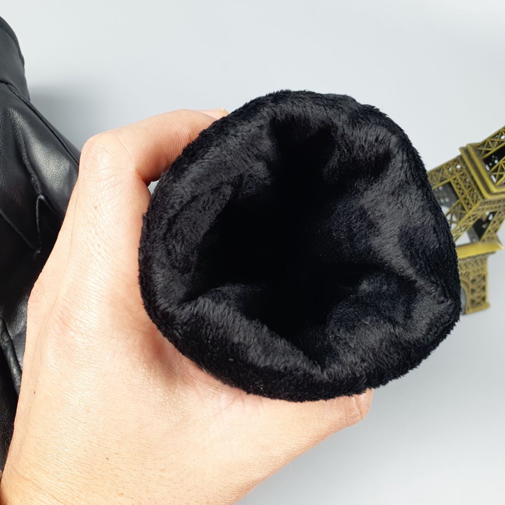 Găng tay nam da cừu thật GL105VB  - 100% da thật, BH 3 năm