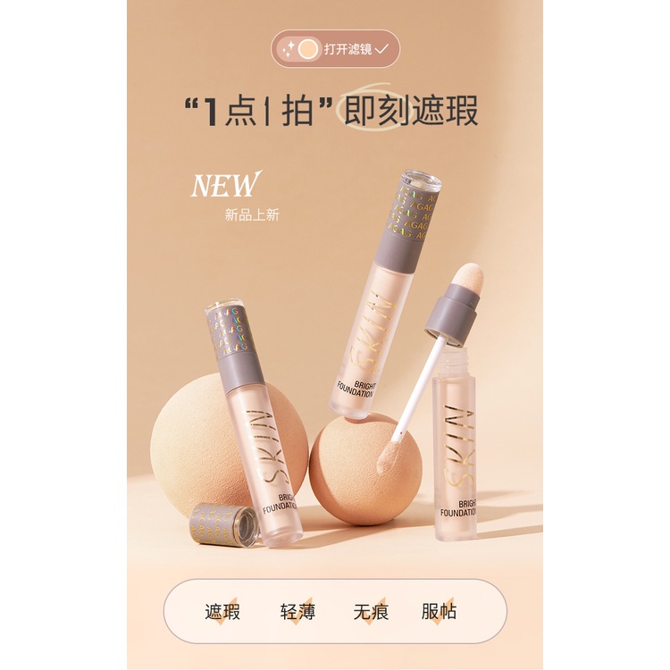 [Hàng mới về] Kem Che Khuyết Điểm AGAG Hai Đầu Che Phủ Mụn Trứng Cá Đốm Đen Lỗ Chân Lông Trên Gương Mặt | BigBuy360 - bigbuy360.vn