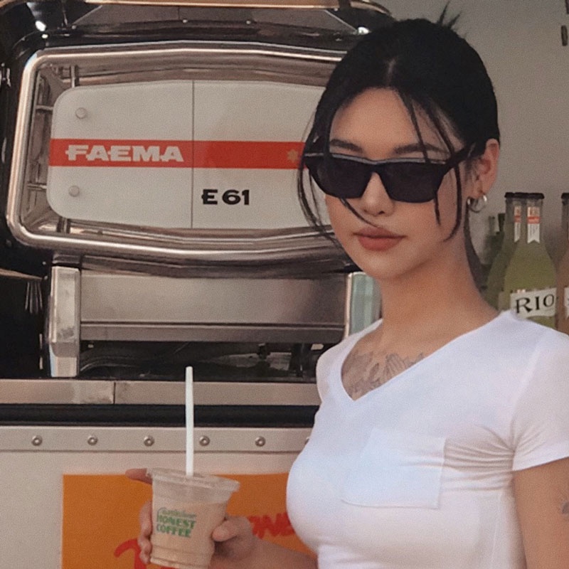 Kính mát mắt mèo PAPAOZHU chống tia UV400 thời trang cho nữ