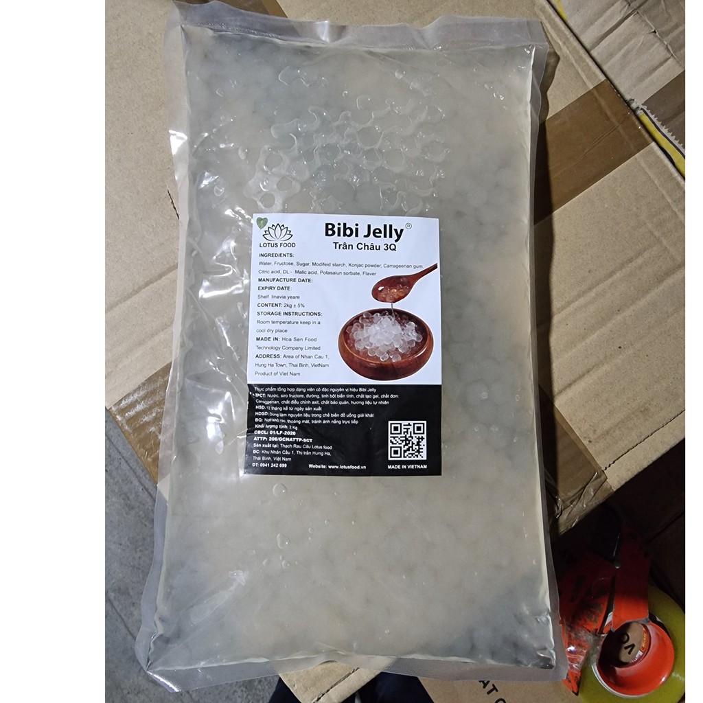 Thạch Trà Sữa 3Q BiBi Jeny Trắng ( túi 2kg)