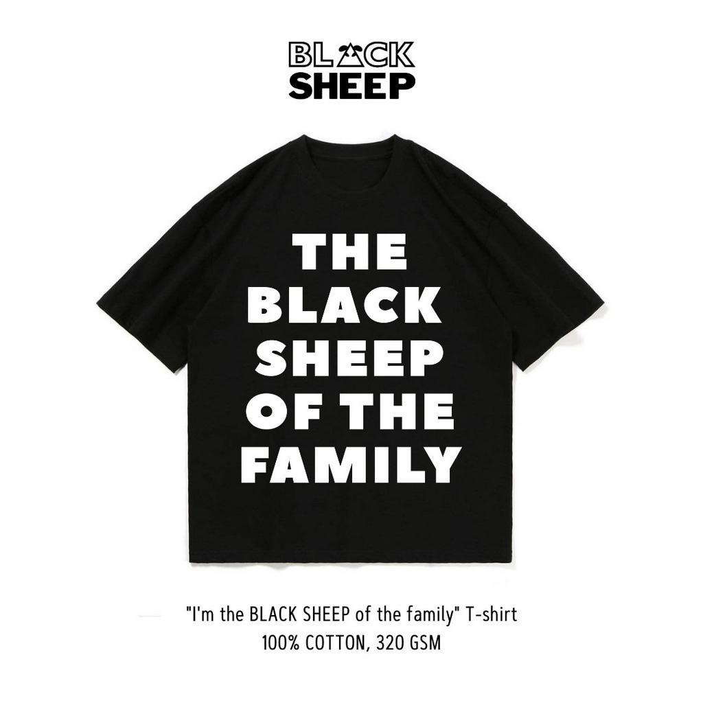 [BLACKSHEEP]Áo thun cotton 320gsm nam nữ Unisex form rộng tay lỡ, local brand chính hãng.